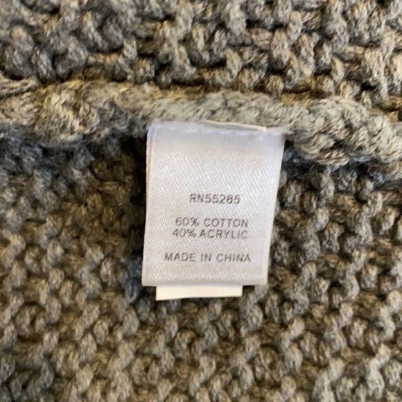 Express Gray Sweater Chunky Knit Short Sleeve Workday or Weekend Size Small - Picture 7 of 7